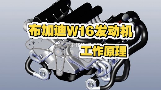 布加迪威龙W16发动机工作原理