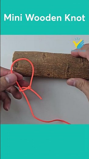 The Unbreakable Grip: How to Tie a Self-Tightening Wooden Knot#woodenknot #knottying #survivalcraft