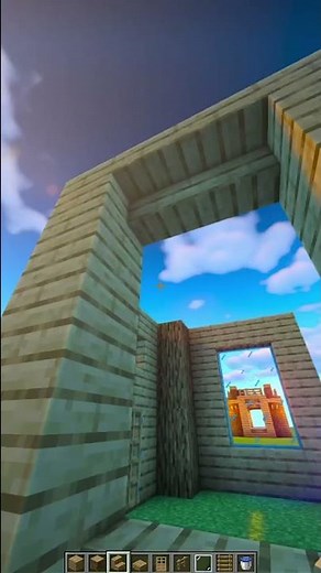 👉TE ENSEÑO A CONSTRUIR una CASA de MADERA FACIL Y RAPIDA✅ para MINECRAFT SURVIVAL!