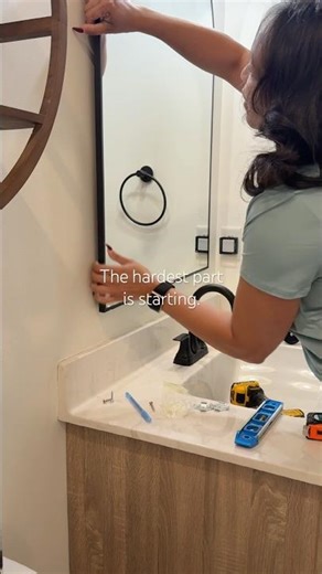 A small home project | Bathroom update DIY + the courage to start anyway