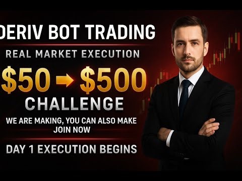 $50 Deriv Trading Challenge Day 1 | Full Live Auto Execution and Real Results Using Alpha Deriv Bot