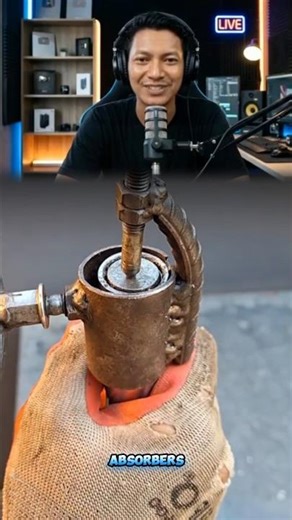 A Very Sturdy Homemade Shock Absorber Spring Press Tool #shorts #lifehacks