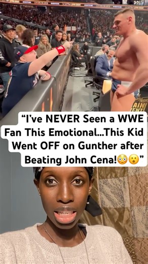 Gunther Got REAL HEAT From a John Cena Fan!😬🔥#wwe #duet #shorts #johncena #wwefans