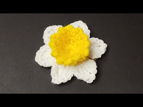 How to Crochet Daffodil Flower | Free Crochet Pattern of Daffodil Flower | Crochet Free Pattern