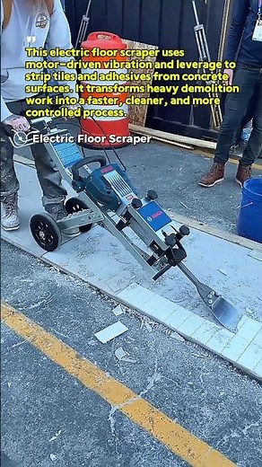 Powerful Floor Scraper Removing Tiles Fast | #Construction #Tools #USAJobs