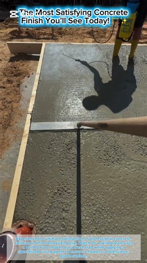 The Most Satisfying Concrete Finish You’ll See Today! 🏗️✨