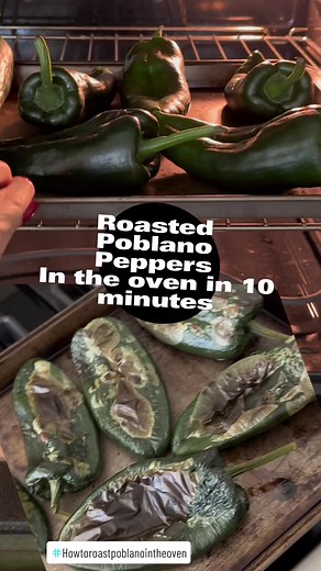 How to Roast Poblano Peppers in the Oven in 10 Minutes