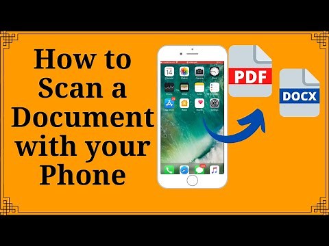 How to Scan Documents with iphone as PDF and Word Files