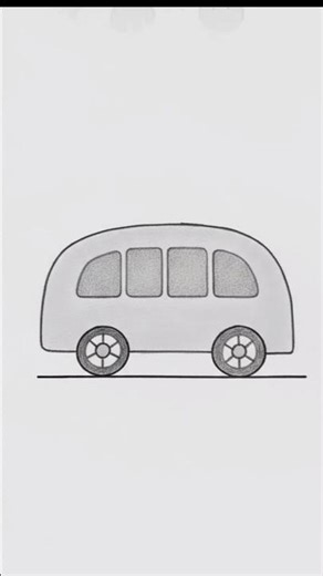 How to draw a bus drawing.. #arttutorial #artvideo #pencildrawing #drawing #bus