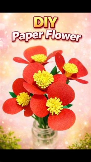 Amazing DIY Paper Flower 🌸 | Easy Craft Idea #ytshorts