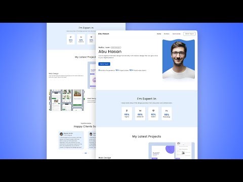 Build Responsive Personal Portfolio Website Using HTML CSS And Javascript