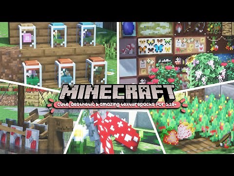 top 16 cute, aesthetic & cottagecore minecraft resourcepacks & texturepacks for (1.16-1.18.2-1.19)