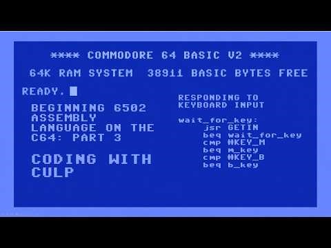 Beginning Assembly Language Programming on the Commodore 64: Part 3