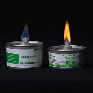 [Hot Item] Odourless Adjustable Wick Fuel Tin with Wick 4 Hours Large Flame Chafing Dishes Fuel