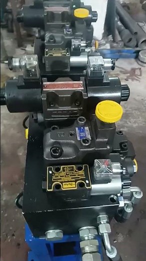 Manifold block with valve assembly #hydraulik #machine #hydraulicsystem