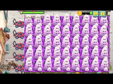 Plants Vs zombies 2 Guard Shroom Vs All Zombies Gameplay Challenge | Pvz 2 Modern Day Gameplay