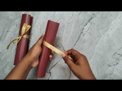How to make Rolling invitation card|detailed video|making video #invitationcard #detailedvideo #diy