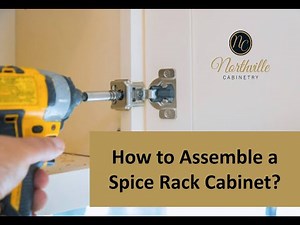 Spice Rack Cabinet Assembly - How to Assemble a Spice Rack Cabinet | Northville Cabinetry