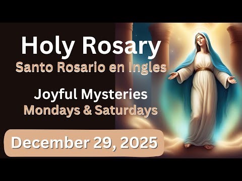 Holy Rosary in English ✝️ Joyful Mysteries 🙏 Mondays and Saturdays