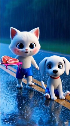 Cat animated shorts#cat #kitten #catcartoon #catshorts #ai