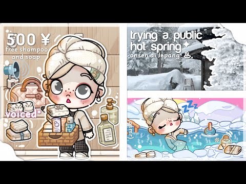 Trying a public hot spring ♨️ *onsen*||Japan part 10|| *asmr+voiced🔊*|| ‪@avatarworldbypazu‬