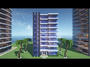 Minecraft tutorial: How to build a Minecraft apartment #9 & full interior (STRAIGHTFORWARD TUTORIAL)