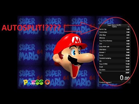 How to set up an auto splitter for Mario 64 PC speedrunning