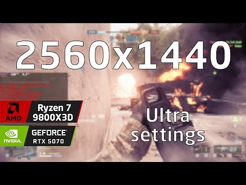 Ryzen 7 9800X3D & RTX 5070 OC | Battlefield 6 Open Beta | Ultra settings | 2560x1440
