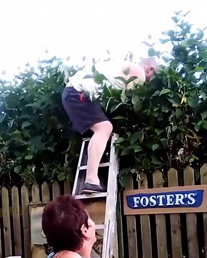 1.3M views · 4.2K reactions | Using a ladder always seems to be a challenge...煮 | LADbible | Facebook