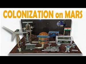 How to make Colonization on mars school science model ! Colonization on mars outer space model