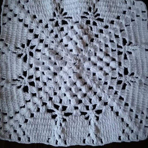 CUADRADO PARA COLCHAS Y COJINES Tejidos a Crochet (Muestras)