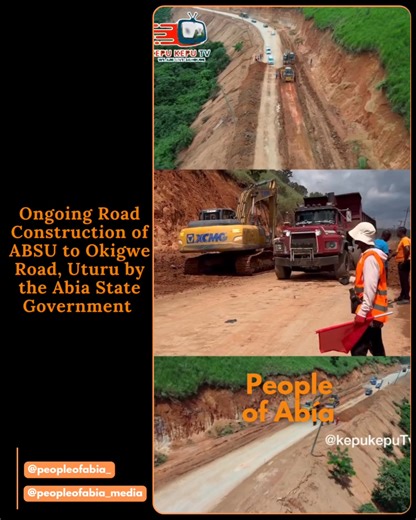 The ABSU–Okigwe Road in Uturu is finally under construction! For years, this road has been a danger zone for students, but thanks to Governor Alex Otti and the Abia State Government, that’s about to change. 🎥: @kepukeputv #peopleofabia #abiastate #ABSU #goodroad #alexotti | People Of Abia