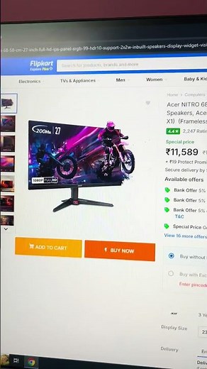 ACER NITRO (27INCH)||GAMING MONITOR REVIEW|| BEST IN THIS SEGMENT||BEST 27 INCH MONITOR FOR GAMING