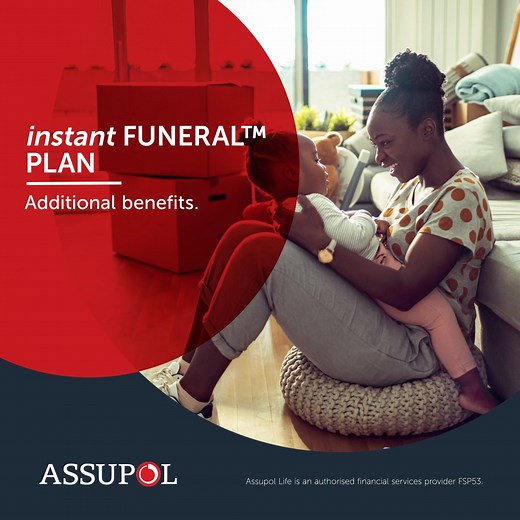 With the instant Funeral™ Plan, you won’t just receive a payout for a diginfied burial - we offer a range of additional benefits. T&Cs apply | Assupol