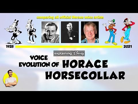 Voice Evolution of HORACE HORSECOLLAR Over 91 Years | CARTOON EVOLUTION