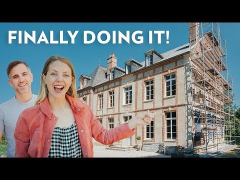 Restoring our 200 year old Chateau Walls (French Master Craftsmen at work)