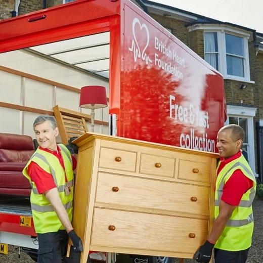 Our furniture and electrical collection service is back! Book a free collection of your unwanted items and we'll pick them up from your home. | British Heart Foundation