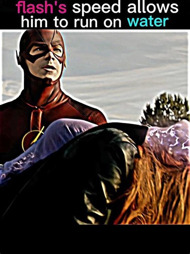 flash's speed allows him to run on water #shorts #flash #dccomics