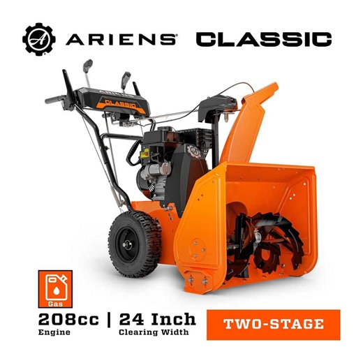 Check The Home Depot's Q&A Before Buying: Ariens Classic 24 in. 2-Stage Electric Start Gas Snow Blower