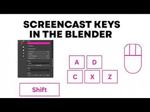 How to Set Up the Screencast Keys in the Blender Tutorial