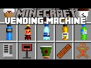Minecraft VENDING MACHINE MOD / GET DRINKS BEFORE GOING TO THE AIRPORT!! Minecraft