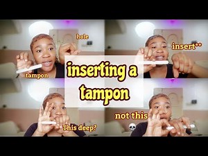 HOW TO INSERT A TAMPON FOR THE FIRST TIME 🍭 + Dos🎈 and dont💀💀