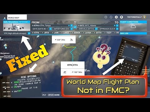 Msfs2020*World Map Sync w/FMC FIX (Salty 747)* & some other MUST See settings!