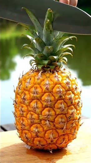 ASMR Pineapple Cutting by the Pond 🍍✨ | Ultimate Relaxation! AI