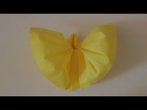 Serviette-Schmetterling Anleitung
