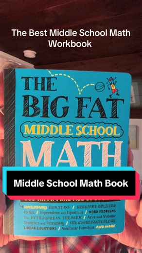 Get better in your middle school math class using this workbook. #bigfatmiddleschoolmathworkbook #middleschoolmathworkbook #middleschoolmathteacher #middleschoolmathhelp #middleschoolmathtutors