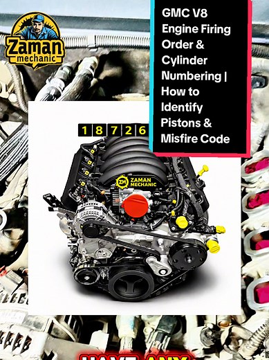 GMC V8 Engine Firing Order, Cylinder Numbering & Misfire Codes