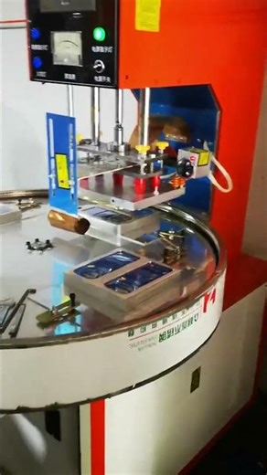 High Frequency Blister Sealing Machine Automatic Rotary Round Table PVC Plastic Welding Machine