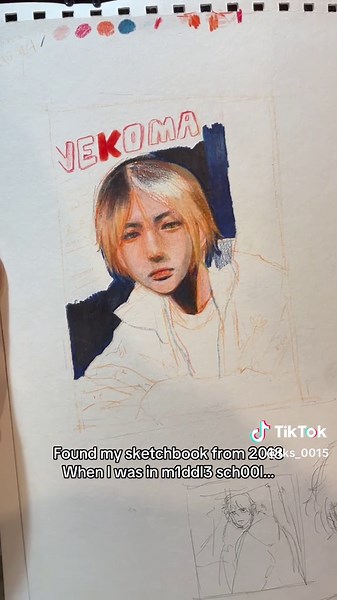 Why were we so obsessed with drawing eyes help. Also ONE DIRECTION AND KENMA????? And I know I thought I was edgy but we all were ok 😔 pls don’t pause im so embarrassed of what I wrote. It’s so cringe I can’t but whatever. #sketchbook #painting #sketch #art #nostalgia #onedirection #niallhoran #harrystyles #louistomlinson #zaynmalik #kenma #haikyuu #finnwolfhard #aesthetic #artist #fyp