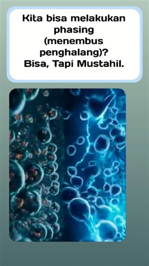 "phasing" dalam konteks fiksi ilmiah, seperti dalam film atau video game, sering kali merujuk pada konsep yang mirip dengan quantum tunneling dalam fisika. Quantum tunneling adalah fenomena fisika kuantum di mana partikel dapat menembus penghalang energi, meskipun secara klasik tidak memiliki energi yang cukup untuk melakukannya. #quantum #quantumphysics #science #physics #love #quantummechanics #universe #einstein #quantumentanglement #art #meditation #photography #healing #physicist #energy #s